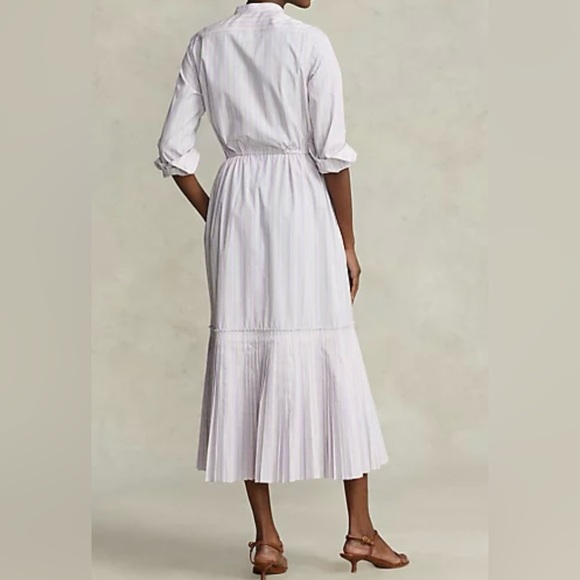 NWT Polo Ralph Lauren Pleated-Hem Drawstring Dress - Picture 4 of 8